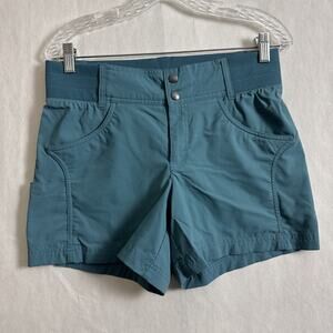 Title Nine Women's Size 8 Blue Green 5" Inseam Clamber Shorts